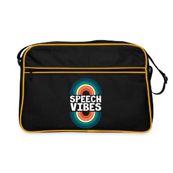 Orthophonie Orthophoniste - Sac Retro - noir/or - Devant