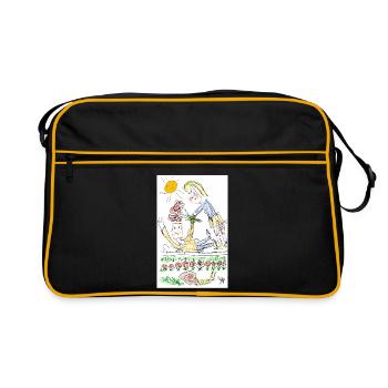 Snail romance - Retro Bag - black/gold - Front