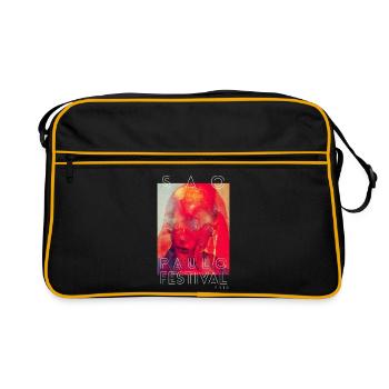 Paulo Festival 2014 - Retro Tasche - Schwarz/Gold - Vorne