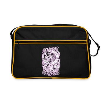 Pink Death Watch - Retro Tasche - Schwarz/Gold - Vorne