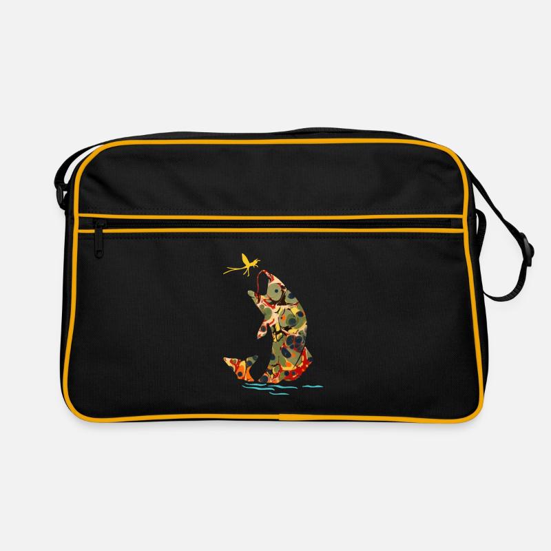 poisson avec libellule e 41 Sac Retro