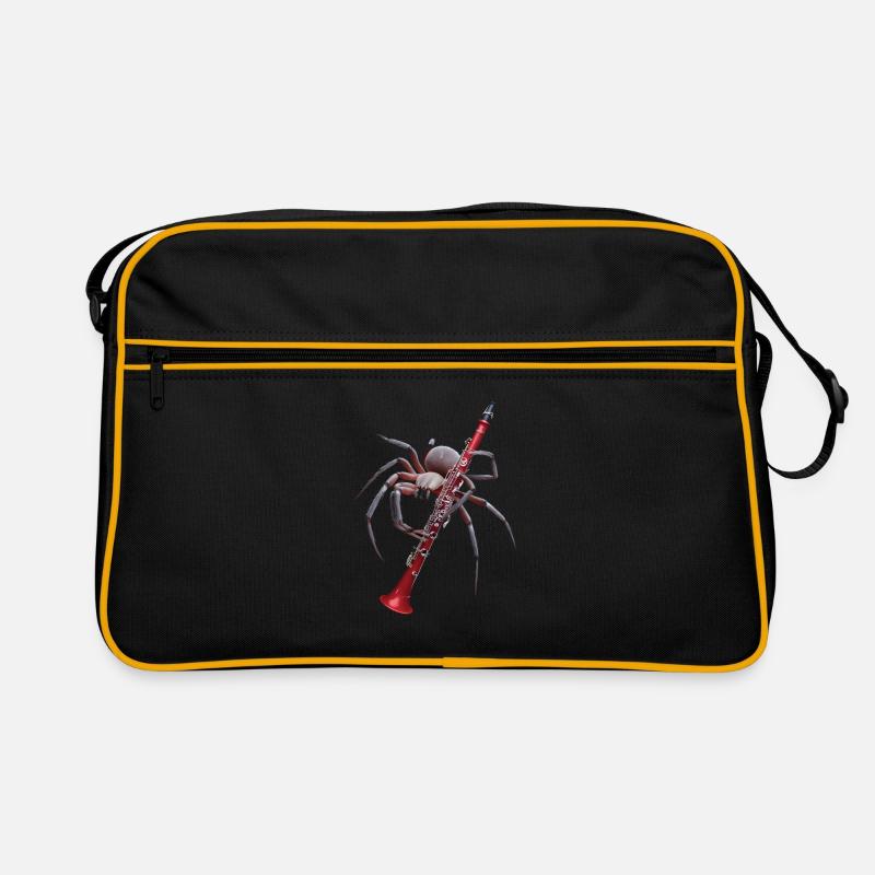 Spinne Klarinette Retro Tasche