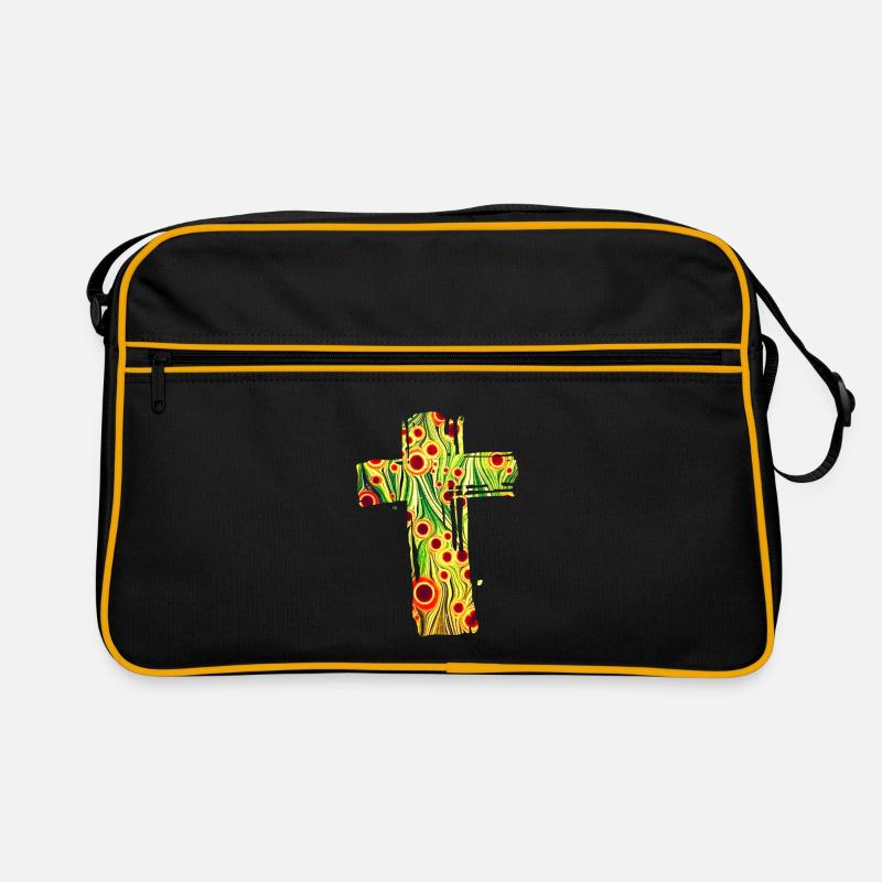 kreuz 11 e 110 - Retro Tasche - Schwarz/Gold
