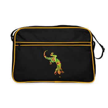 Lézard E 110 - Sac Retro - noir/or - Devant