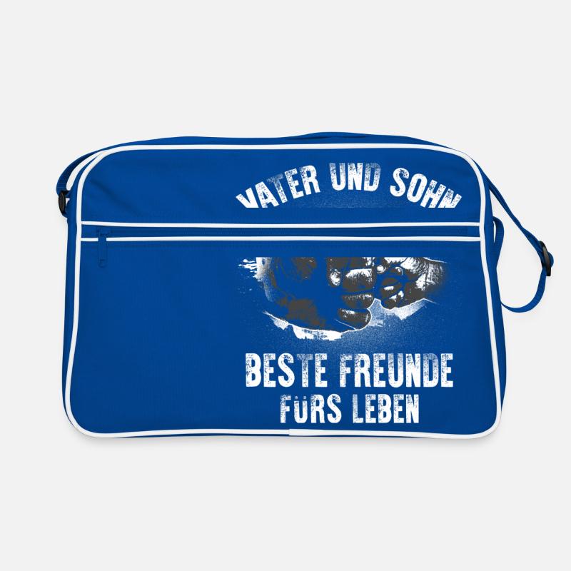 Vater Sohn Freunde Retro Tasche