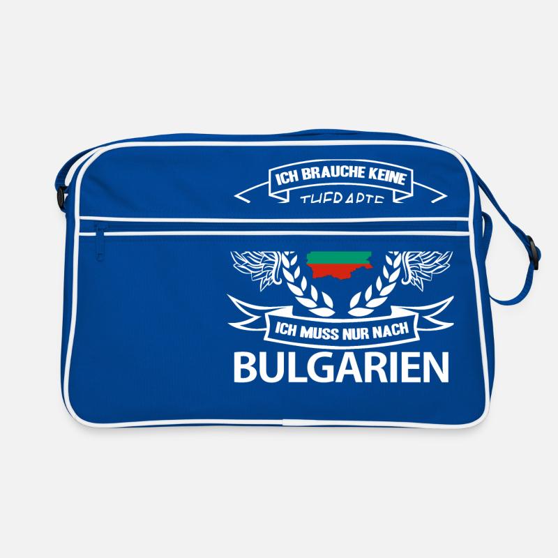 Ich Brauche Keine Therapie - Bulgarien Geschenk Retro Tasche