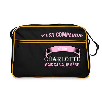 Charlotte - Sac Retro - noir/or - Devant