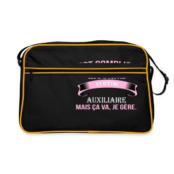 Auxiliaire - Sac Retro - noir/or - Devant