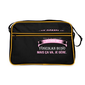 Yoseikan budo - Sac Retro - noir/or - Devant