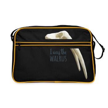 J’étais le morse - Sac Retro - noir/or - Devant