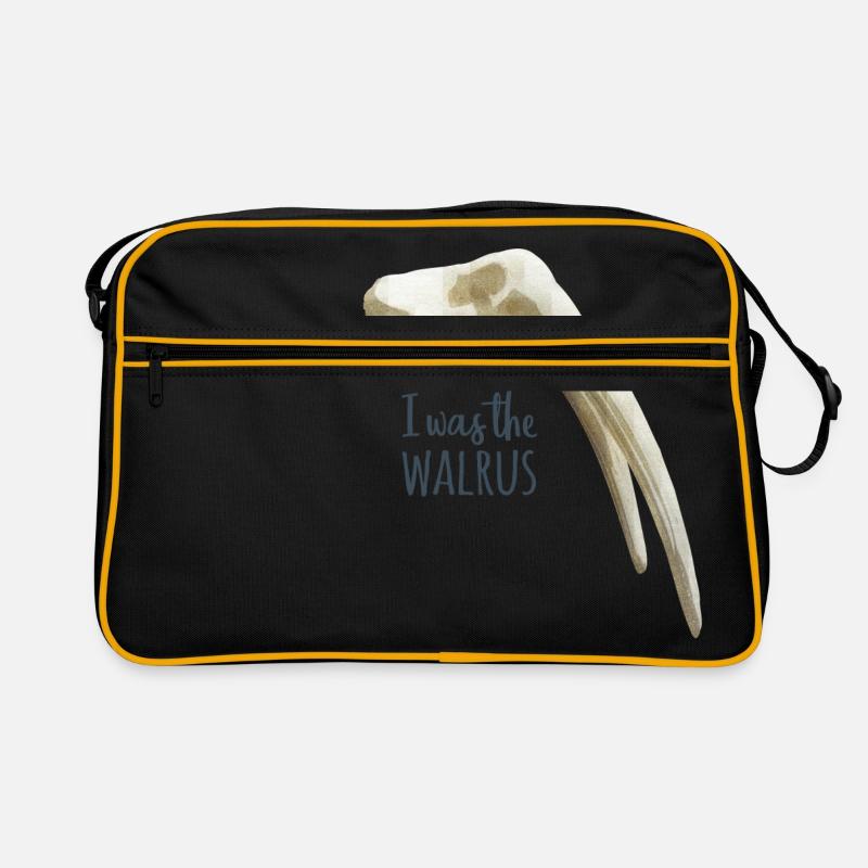 Ich war das Walross Retro Tasche