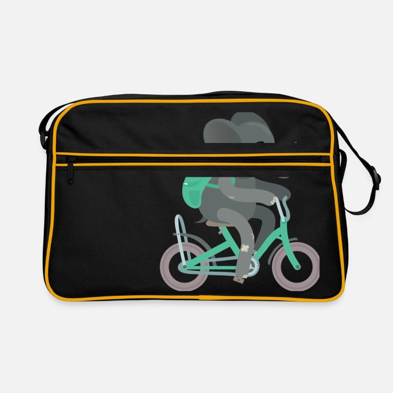 Backpack elephant bike training kita - Retro Bag - black/gold