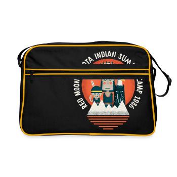 Indian Summer Camp - Retro Tasche - Schwarz/Gold - Vorne