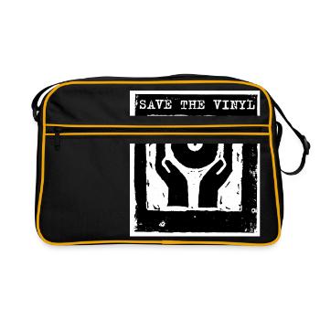 SaveTheVinyl - Retro Bag - black/gold - Front