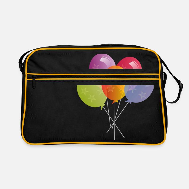 GLOBOS - Retro Tasche - Schwarz/Gold