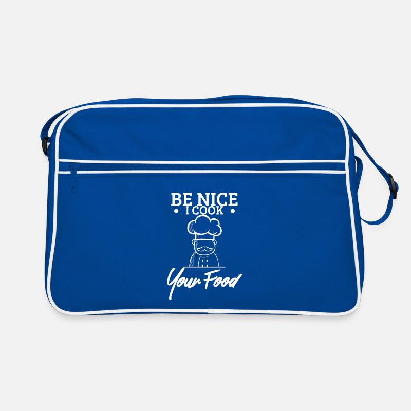 Be Nice I Cook Your Food Chef Chef Idée Cadeau Sac Retro