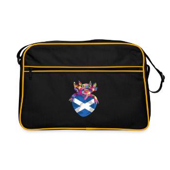 Scotland Flag Scottish Flag Alba GB UK - Retro Bag - black/gold - Front