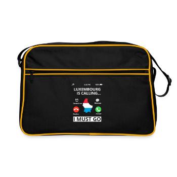 Luxembourg flag Luxembourg flag Home - Retro Bag - black/gold - Front