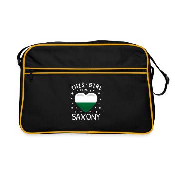 Drapeau de Saxe Drapeau saxon Ossi Holiday SN - Sac Retro - noir/or - Devant