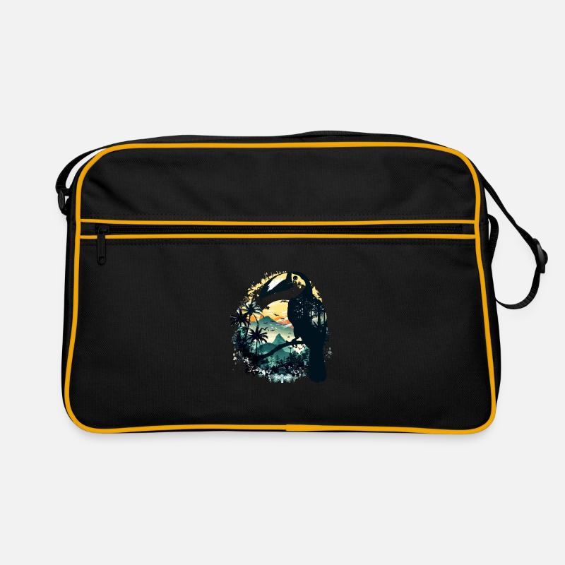 Tukan Vogel Urwald Retro Tasche