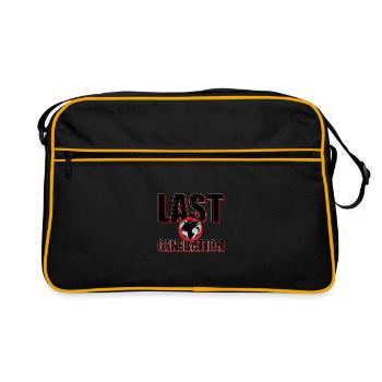Last Generation - Pride in Climate Protection - Retro Bag - black/gold - Front