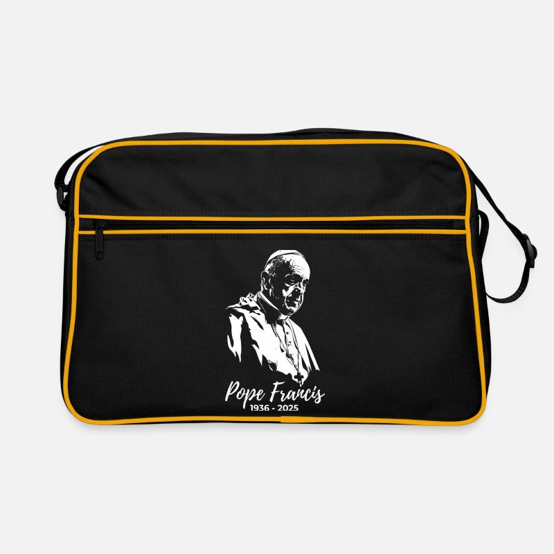 Papst Franziskus - heiliger Vater Retro Tasche