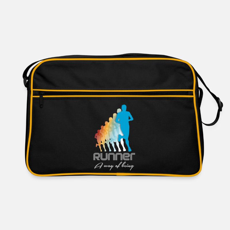 running - Retro Bag - black/gold