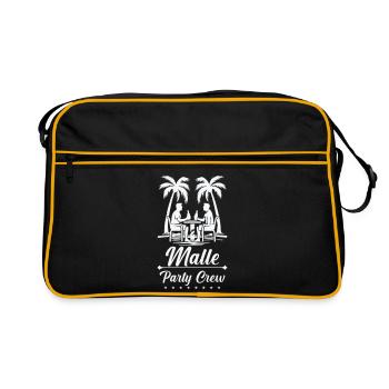 Malle Party Crew - Sac Retro - noir/or - Devant