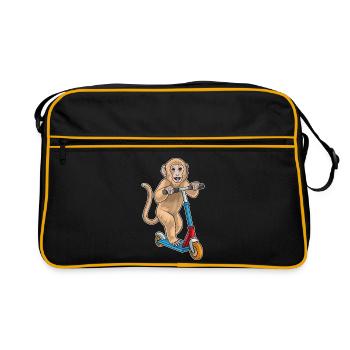 Monkey Kick Scooter - Retro Bag - black/gold - Front