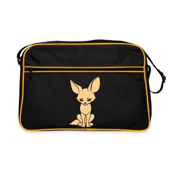 fennec - Sac Retro - noir/or - Devant