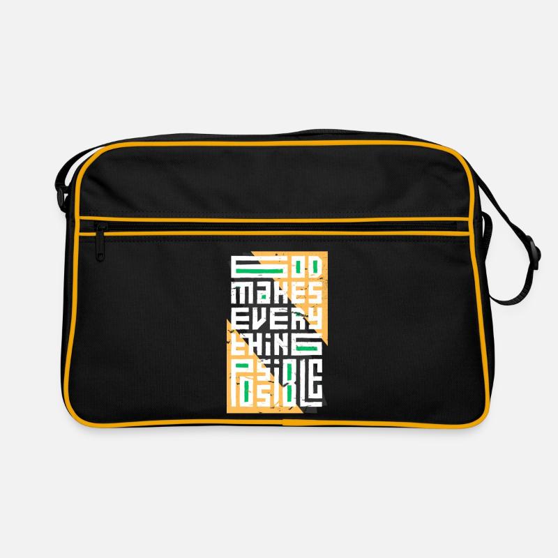 Dieu rend tout possible Sac Retro