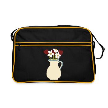 Ceramic Vase Bloom Duo - Retro Tasche - Schwarz/Gold - Vorne