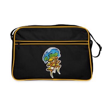 Laisse tomber des méduses - Sac Retro - noir/or - Devant
