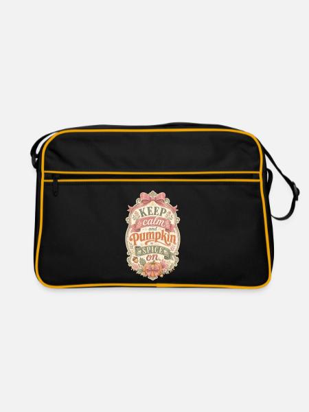 Pumpkin Spice - Retro Tasche - Schwarz/Gold