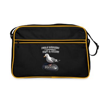 Rerik Pearl entre Haff et mer Baltique Rerik Seagull - Sac Retro - noir/or - Devant