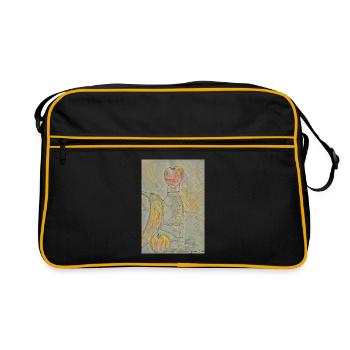 Stillleben - Retro Tasche - Schwarz/Gold - Vorne