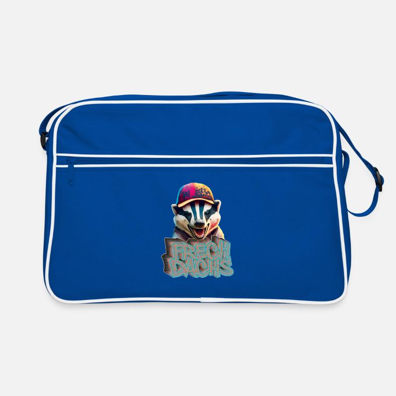 Naughty Badger- Naughty Badger Graffiti Style Retro Bag