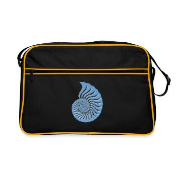 Nautilus (Fuzzy Blue Edition) - Retro Bag - black/gold - Front