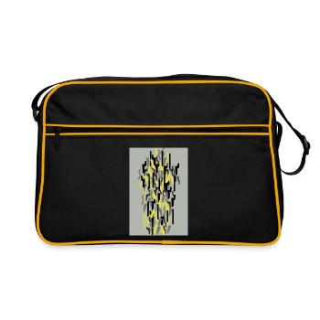 Camouflage Art Yellow Gaming - Retro Bag - black/gold - Front