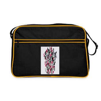 Camouflage Art Red Gaming - Retro Bag - black/gold - Front