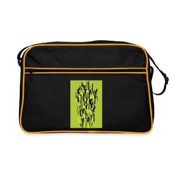 Camouflage Art Grüm Gaming - Retro Bag - black/gold - Front