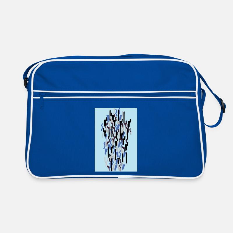 Camouflage Kunst Hellblau Gaming Retro Tasche