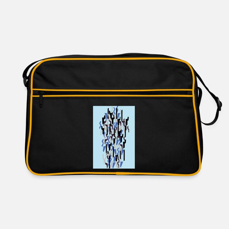 Camouflage Art Bleu Clair Gaming Sac Retro