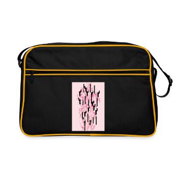 Camouflage Art Pink Gaming - Retro Bag - black/gold - Front