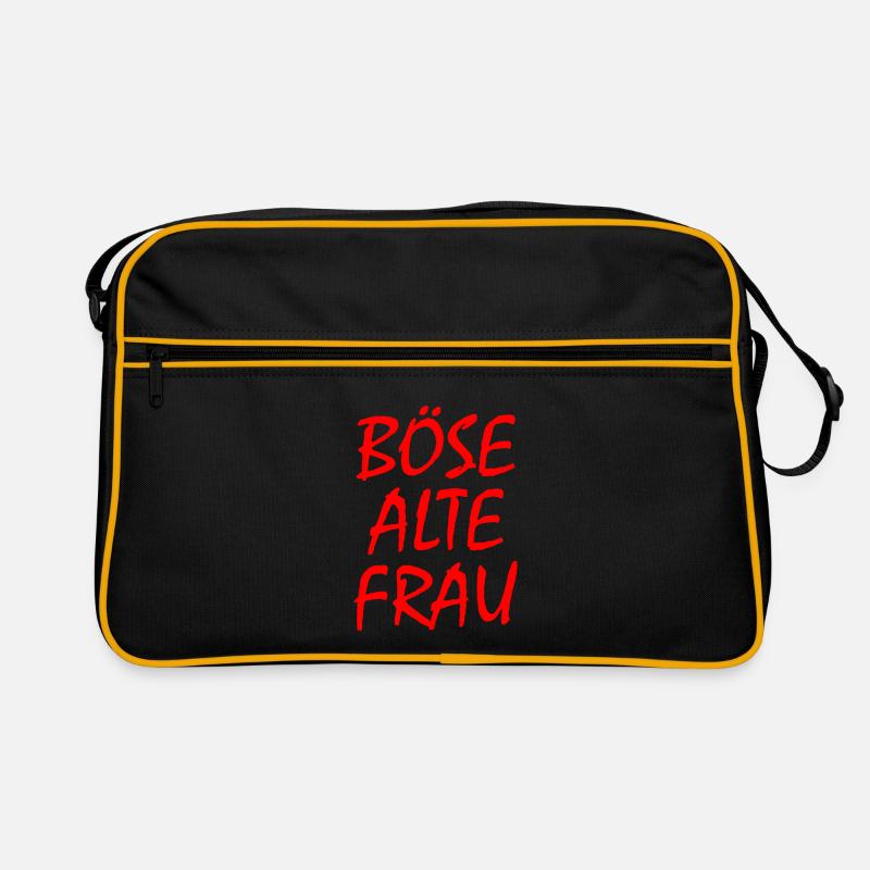 Böse alte frau Retro Tasche