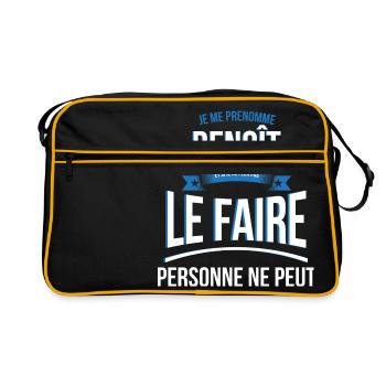 Benoît personne ne peut cadeau - Sac Retro - noir/or - Devant