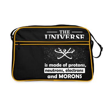 The Universe - Retro Tasche - Schwarz/Gold - Vorne