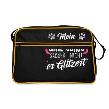 CANE-CORSO - sabber - Retro Tasche - Schwarz/Gold - Vorne