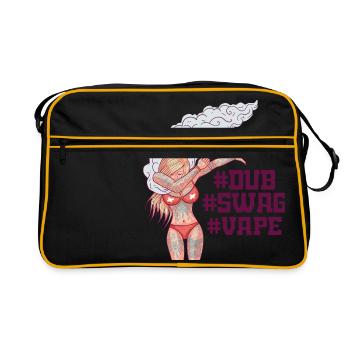 Vape - girl makes the DUBmove - Retro Bag - black/gold - Front