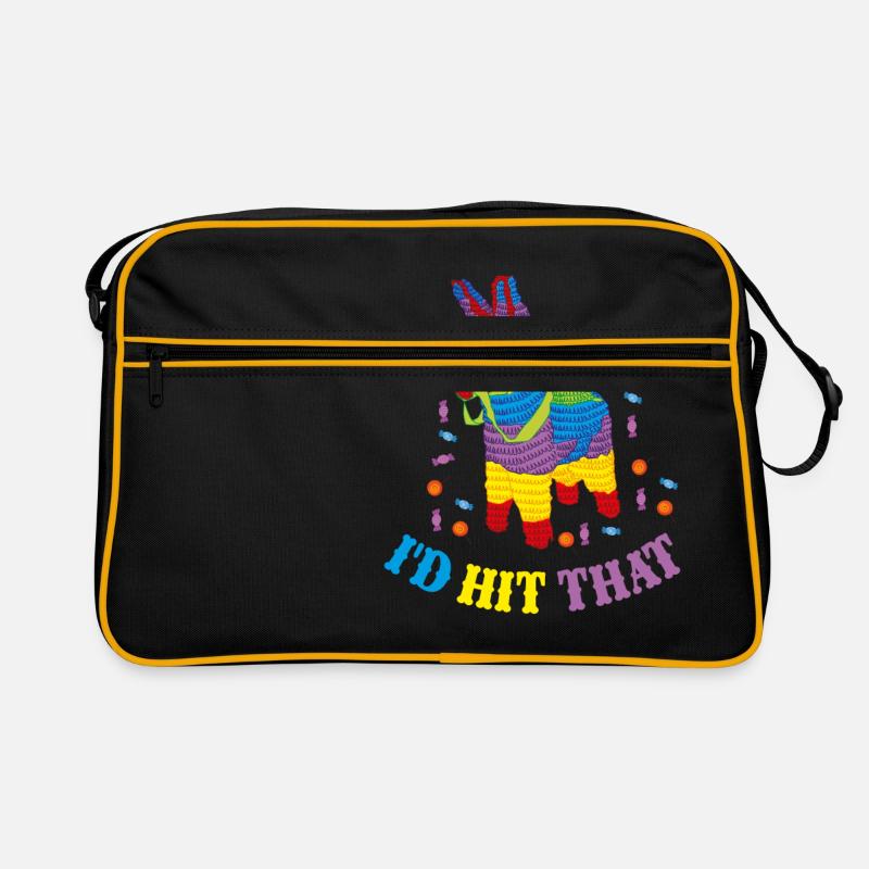 I'd Hit That Pinata Mexiko Geschenk Geschenkidee Retro Tasche